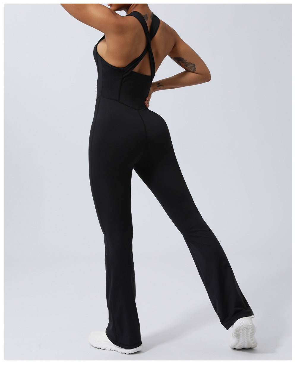 Quick Drying Skinny Yoga Clothes Sports Workout Clothes Hip Lift Belly Shaping Micro Pull Dance Yoga Jumpsuit