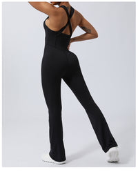 Quick Drying Skinny Yoga Clothes Sports Workout Clothes Hip Lift Belly Shaping Micro Pull Dance Yoga Jumpsuit