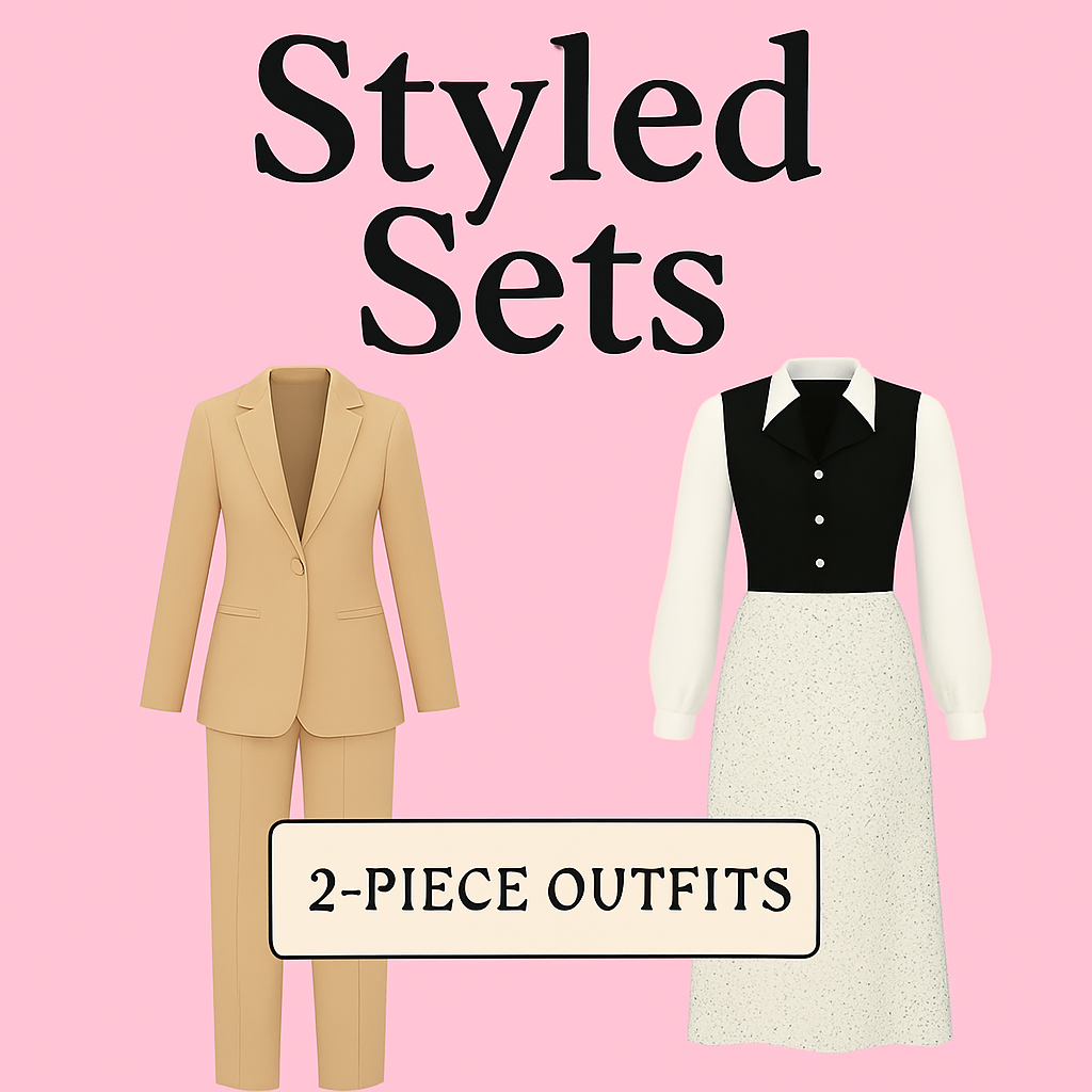2-Piece Outfit Sets for Women – Stylish Matching Pants & Skirt Sets