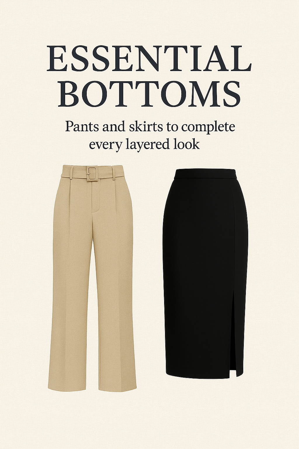 Essential Pants, Skirts for Effortless Dressing