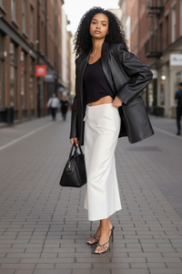 Women’s High Waist A-Line Skirt – Retro Long Spring Style - Modestly Vogue 