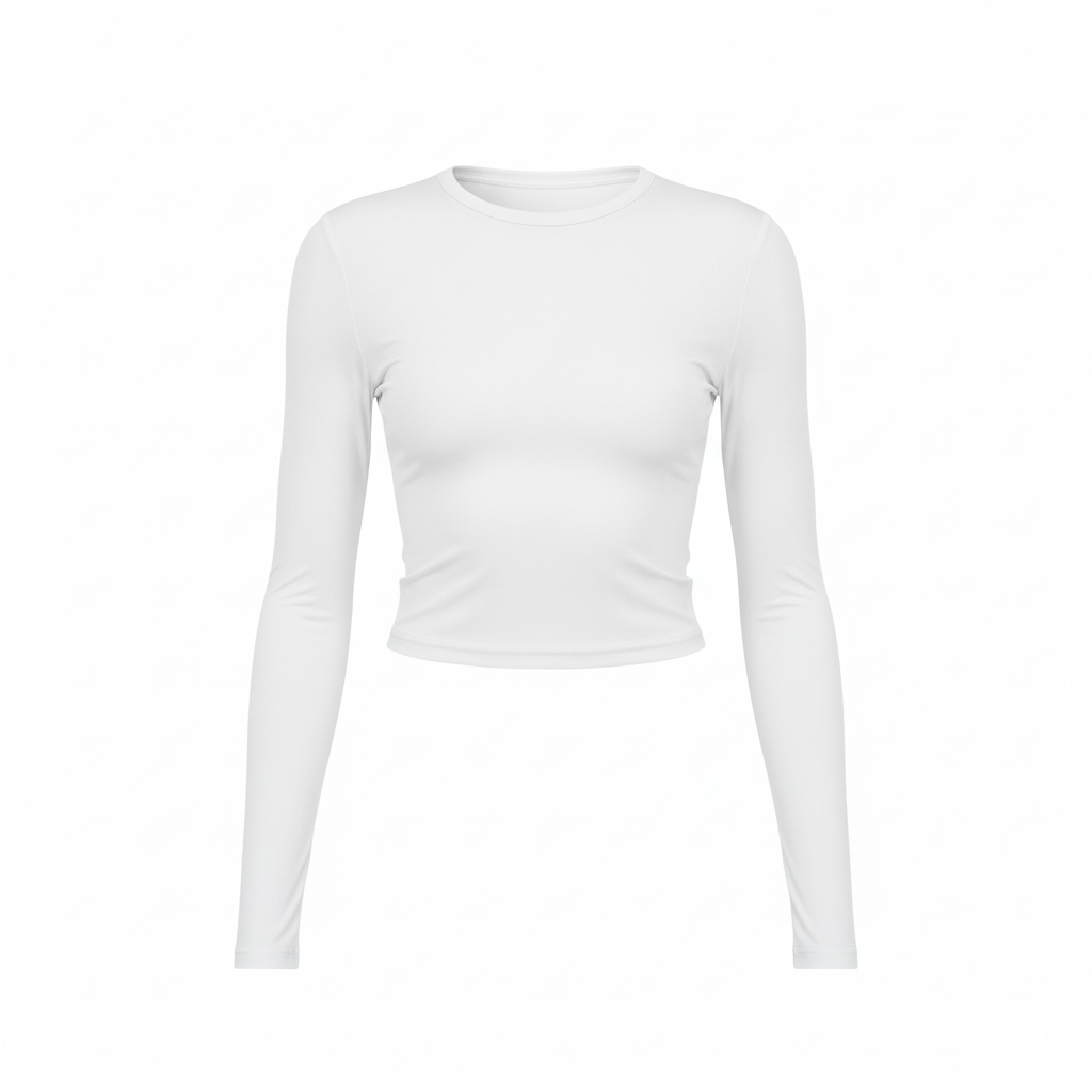 New Women's Solid Color Base Round Neck Long Sleeve Top Women - Modestly Vogue 