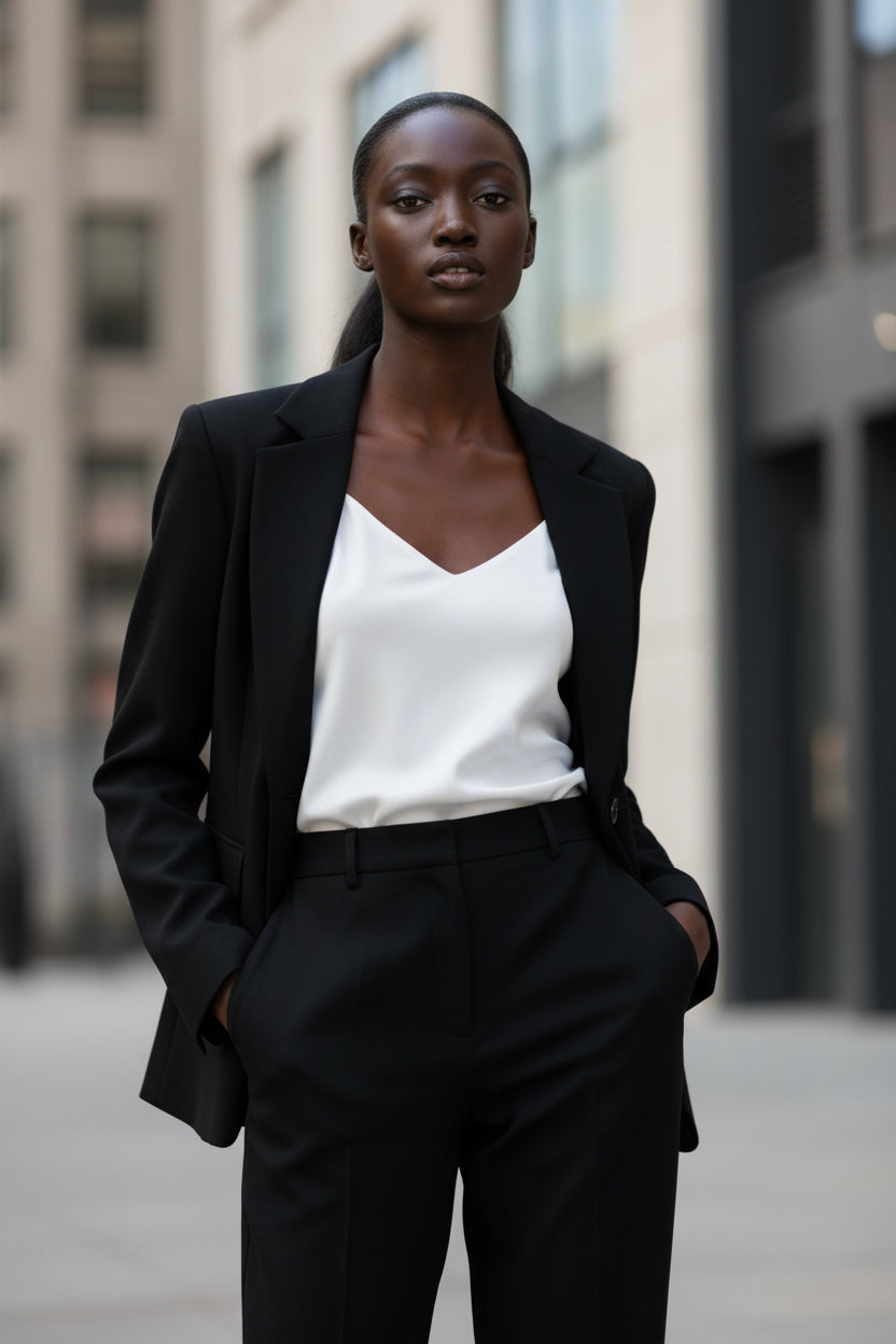 Advanced Design Retro Professional Commute One-button Suit - Modestly Vogue 