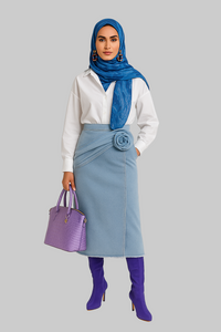 Blue Twist - Modestly Vogue 