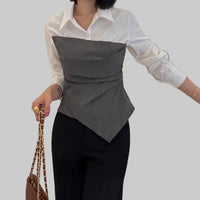 Shirt With Corset Top Shirt Blouse