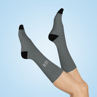 LEM™ Grey Signature  Cushioned Crew Socks - Modestly Vogue 