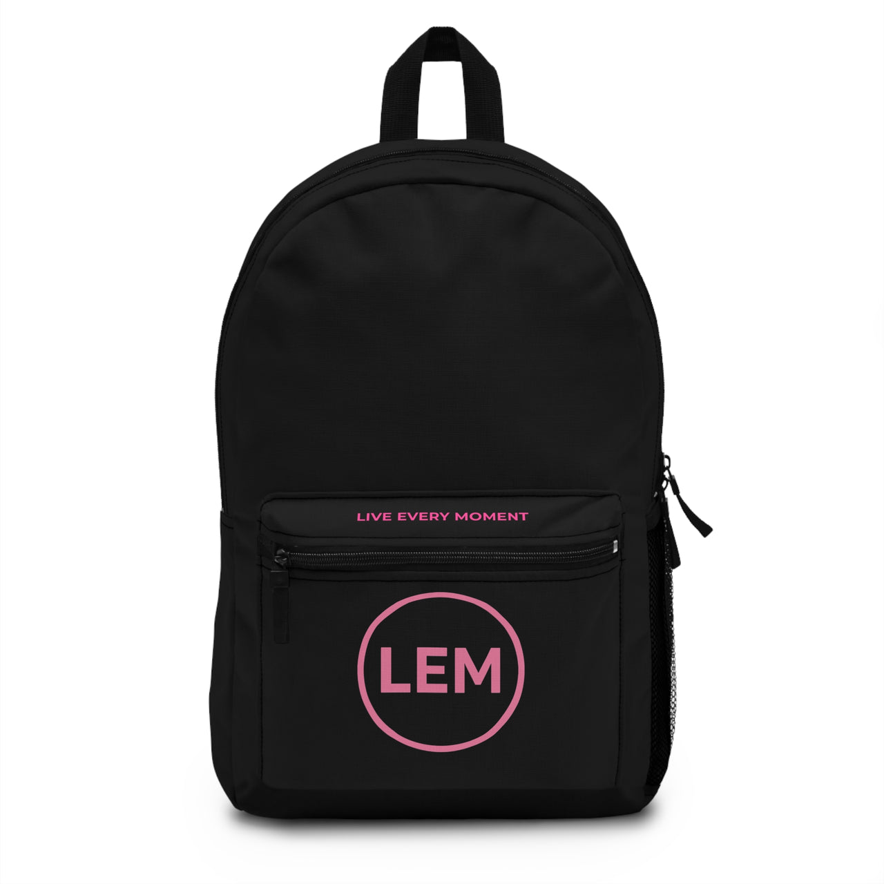 Black LEM Personalized Monogram Backpack for School & Travel