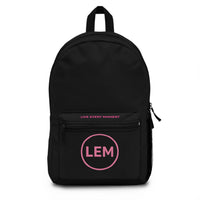 Black LEM Personalized Monogram Backpack for School & Travel
