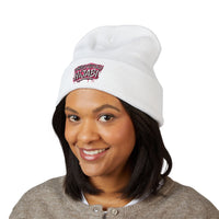 Unapologetically Hijabi Embroidered Beanie — Classic Cuffed Winter Hat