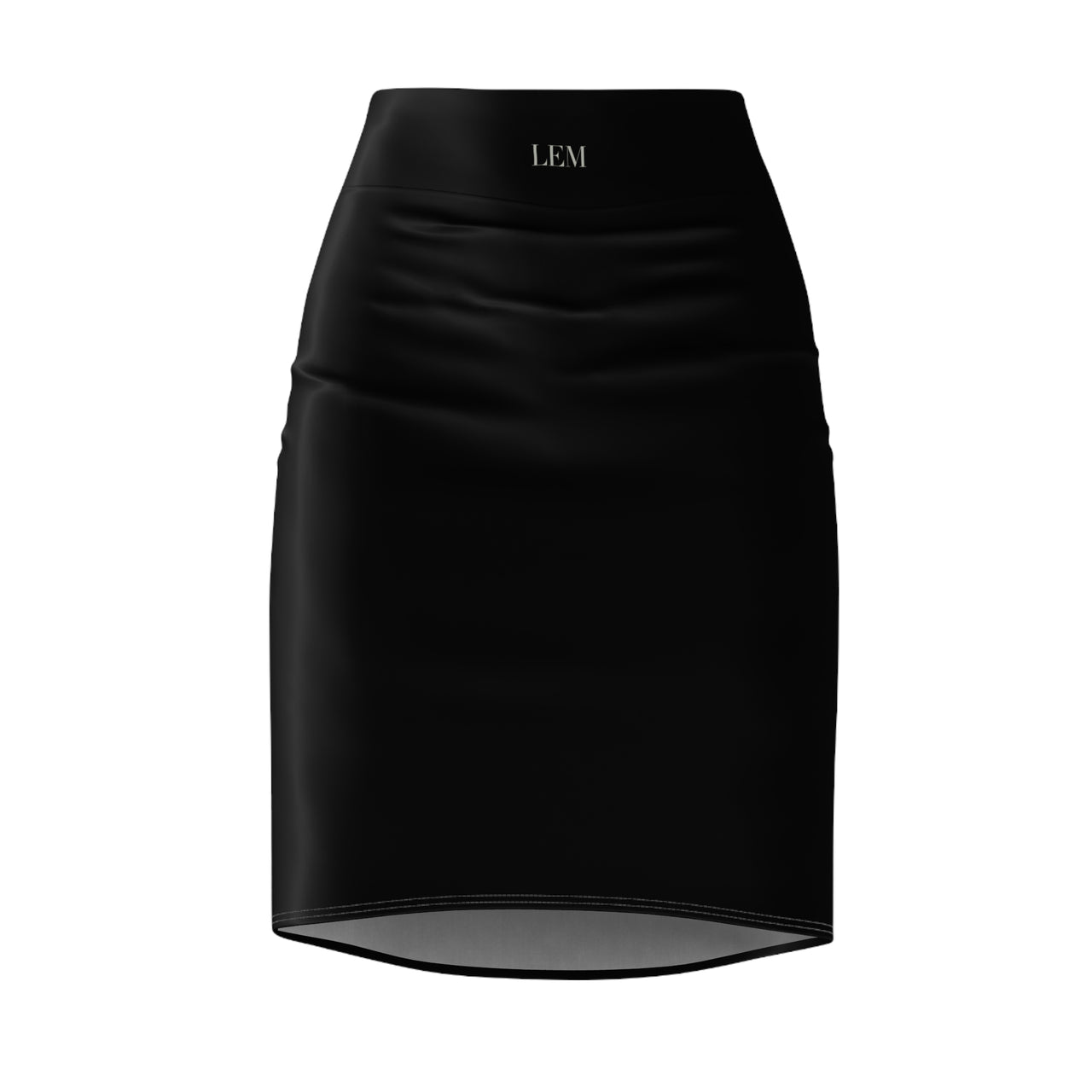 Black High-Waist LEM Pencil Skirt — Sleek Office & Evening Wear - Modestly Vogue 