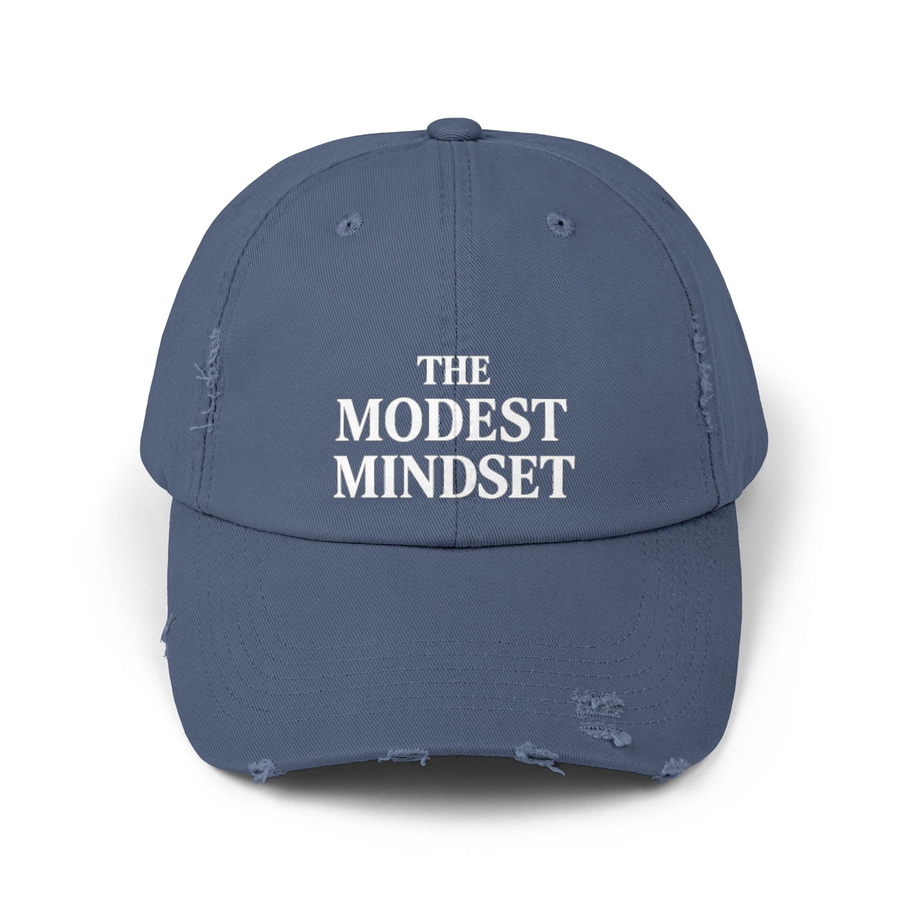 Distressed Cap – The Modest Mindset™ Inspirational Hat for Everyday Style - Modestly Vogue 