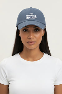 Distressed Cap – The Modest Mindset™ Inspirational Hat for Everyday Style