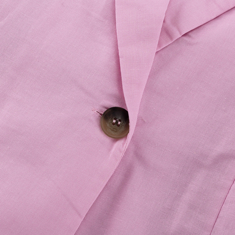 Cotton Cardigan Short Dress with Polo Collar & Lace-up Shirt Style - Modestly Vogue 