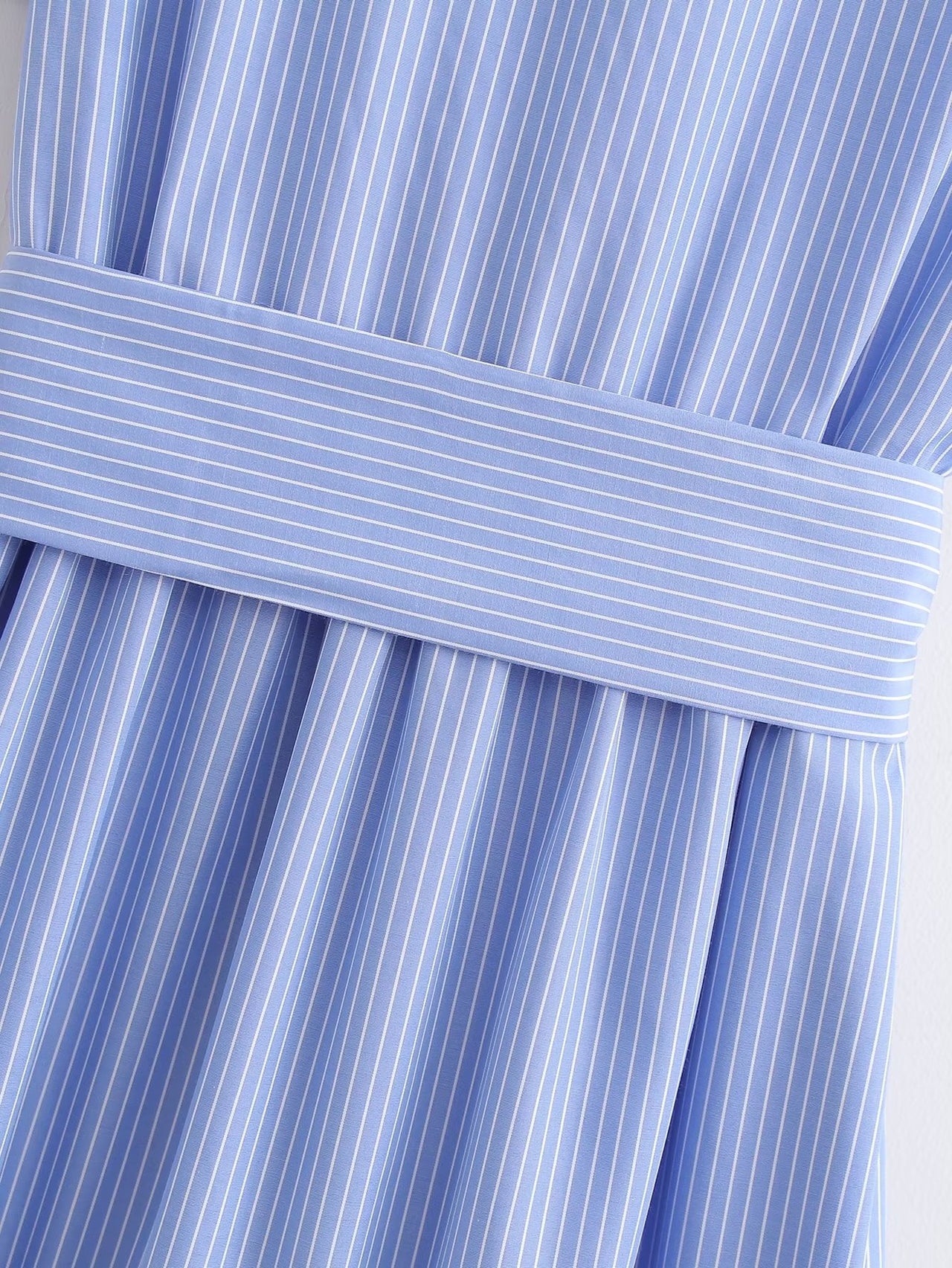 Women’s Striped Spring Dress – Casual Everyday Style - Modestly Vogue 