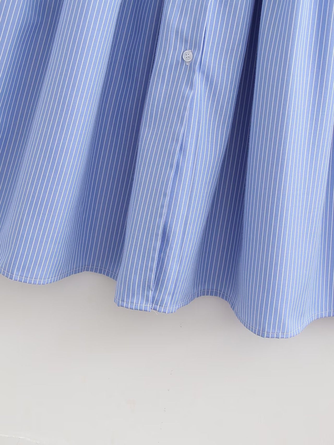 Women’s Striped Spring Dress – Casual Everyday Style - Modestly Vogue 