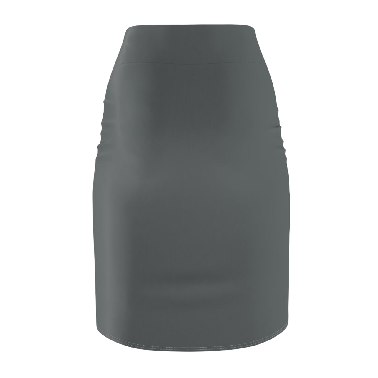 Grey High-Waist LEM Pencil Skirt — Sleek Office & Evening Wear - Modestly Vogue 