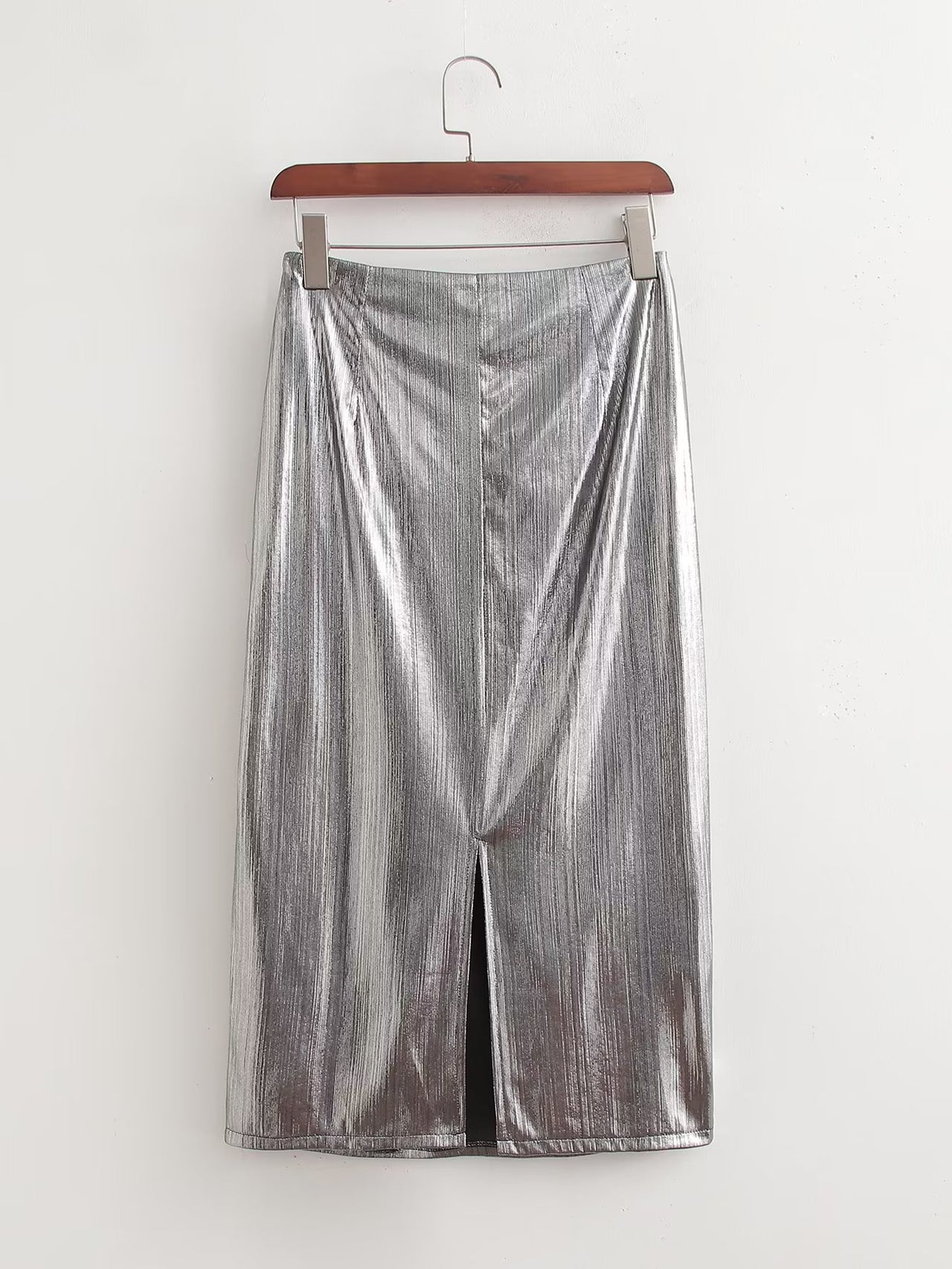 Black Women's Elegant Dress Summer Glossy Slimming Elegant Skirt - Modestly Vogue 