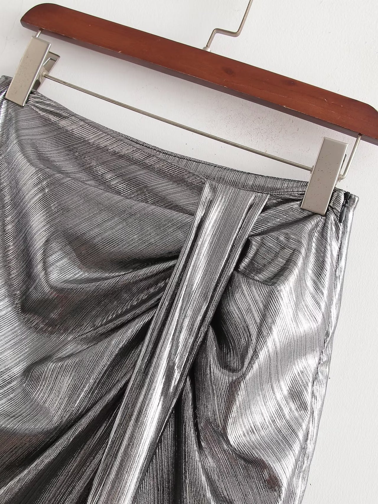 Black Women's Elegant Dress Summer Glossy Slimming Elegant Skirt - Modestly Vogue 