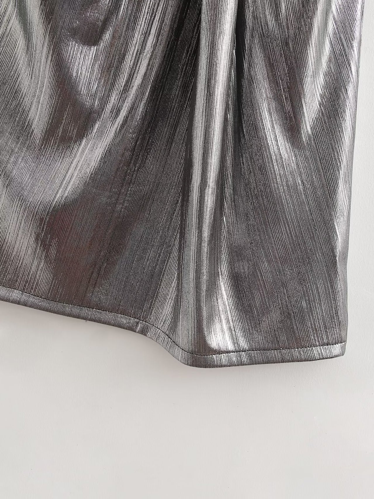 Black Women's Elegant Dress Summer Glossy Slimming Elegant Skirt - Modestly Vogue 