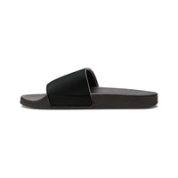 Women's Removable-Strap Slide Sandals Hijabi Royalty™ — Adjustable White Faux-Leather Pool & Casual Slides