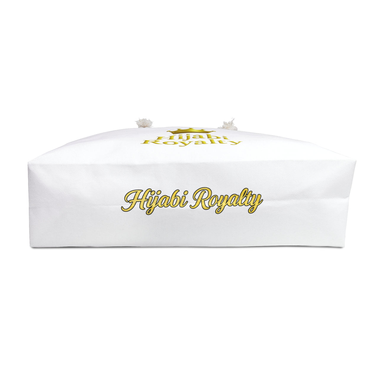 Hijabi Royalty™ White Weekender Bag — Gold Crown Travel Tote - Modestly Vogue 