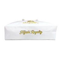 Hijabi Royalty™ White Weekender Bag — Gold Crown Travel Tote - Modestly Vogue 