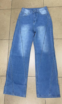 Blue Denim Trousers Denim Trousers Jeans - Modestly Vogue 