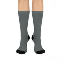 LEM™ Grey Signature  Cushioned Crew Socks - Modestly Vogue 