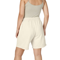 LEM Cream Lightweight Fleece Sweat Shorts —  Lounge Shorts - Modestly Vogue 