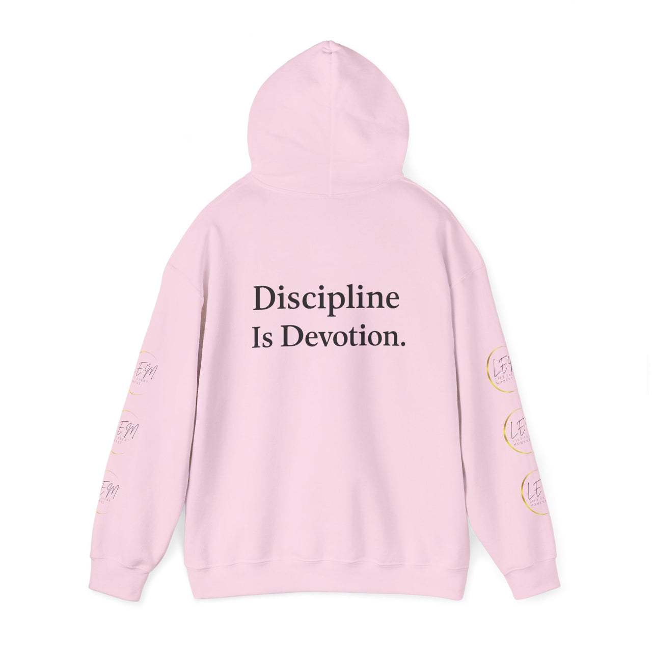 L.E.M Hooded Sweatshirt - "Discipline Is Devotion" Athleticwear Hoodie Sweatshirt - Modestly Vogue 