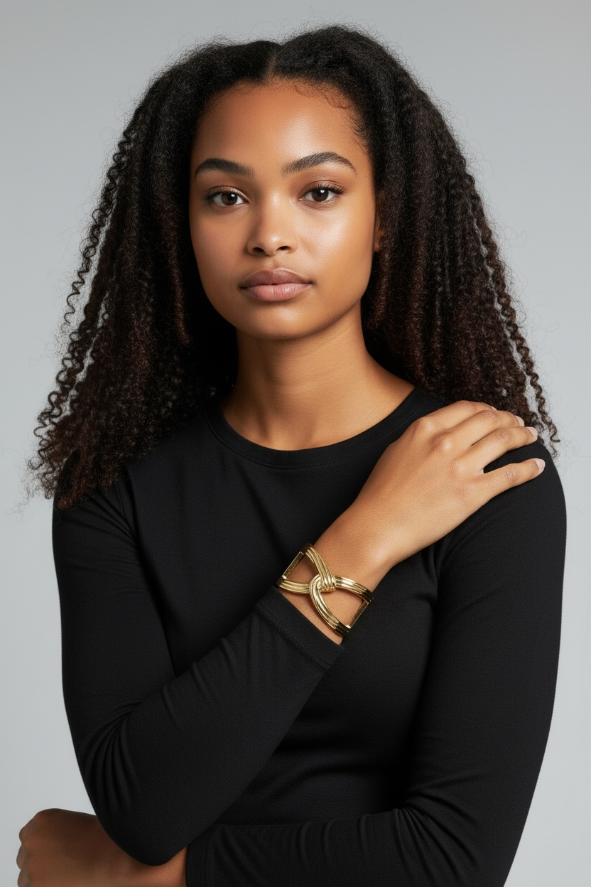 Wide Face Hollow Out Cuff Bracelet - Modestly Vogue 