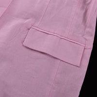 Cotton Cardigan Short Dress with Polo Collar & Lace-up Shirt Style - Modestly Vogue 