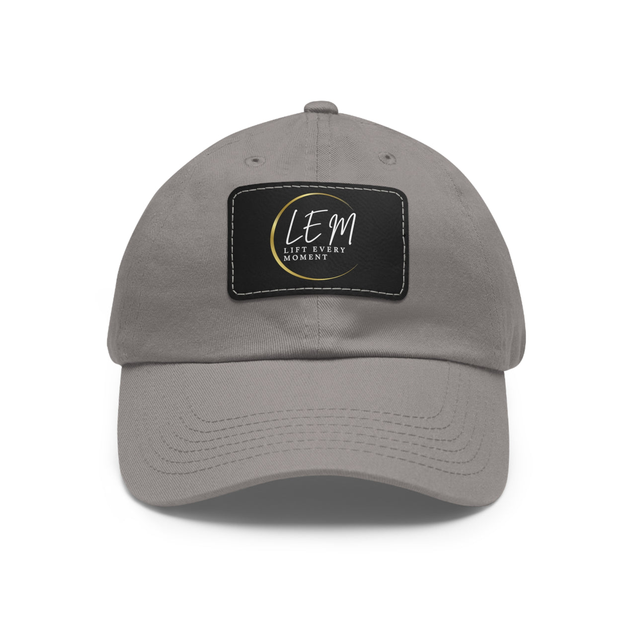 L.E.M. Leather Patch Signature Baseball Cap Hat - Modestly Vogue 