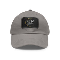 L.E.M. Leather Patch Signature Baseball Cap Hat - Modestly Vogue 