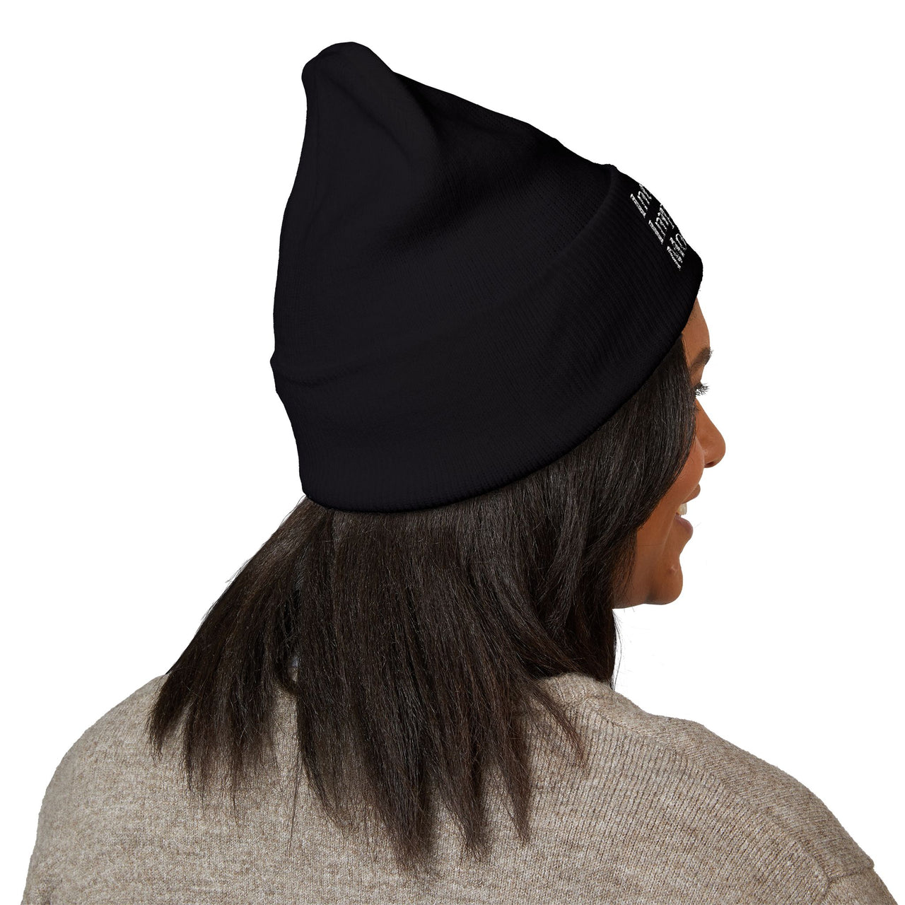 Stylish Cuffed Beanie – Embroidered Streetwear Winter Hat
