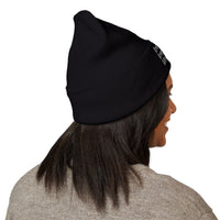 Stylish Cuffed Beanie – Embroidered Streetwear Winter Hat