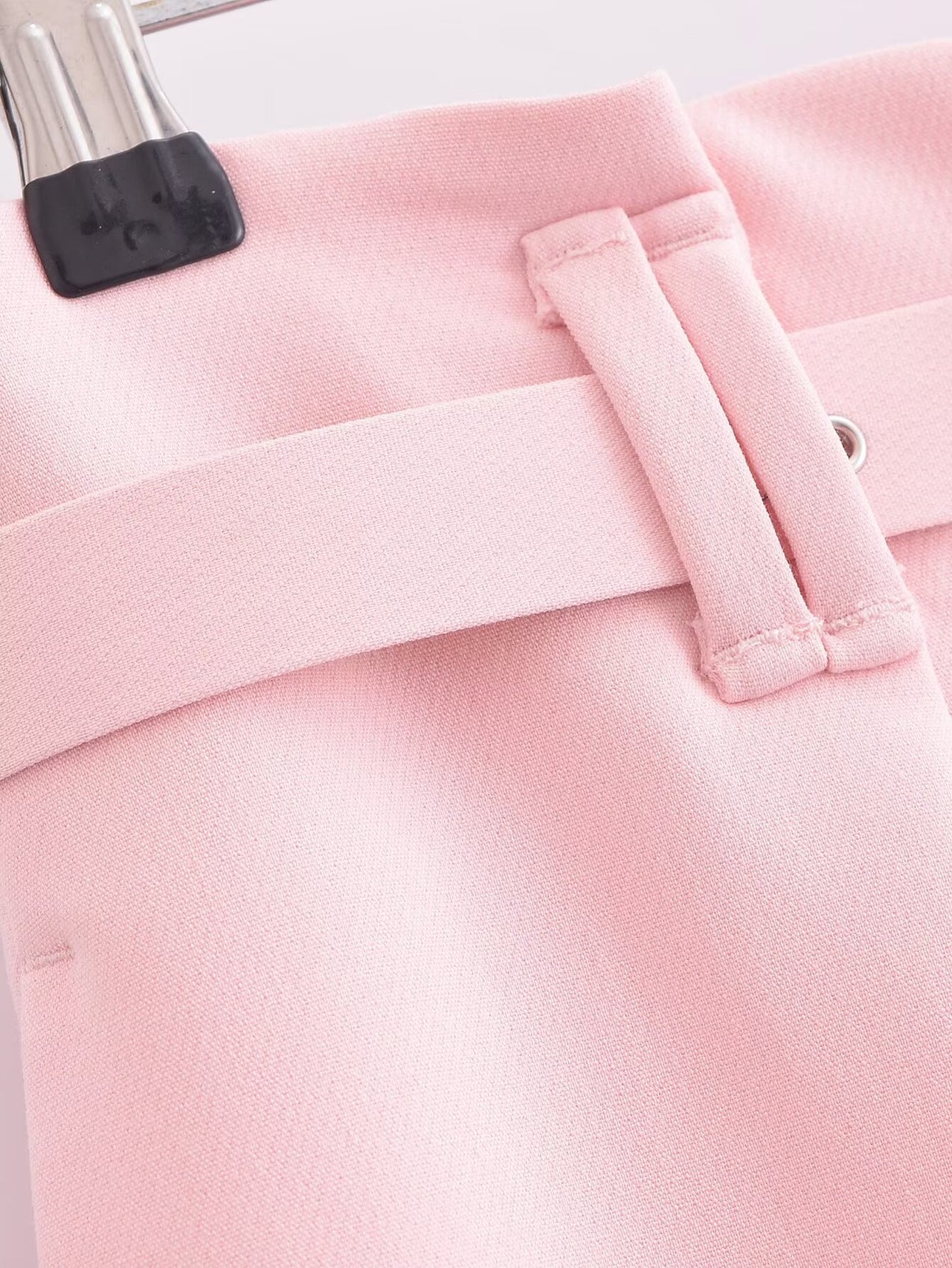 Spring Socialite Single-Breasted Short Suit with Belt Wide Leg Pants - Modestly Vogue 