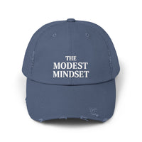 Unisex Distressed Cap – Modest Mindset Inspirational Hat for Everyday Style