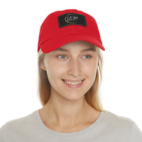 L.E.M. Leather Patch Signature Baseball Cap Hat - Modestly Vogue 