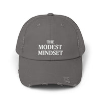 Unisex Distressed Cap – Modest Mindset Inspirational Hat for Everyday Style