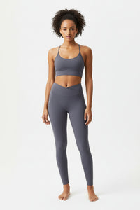 LEM High-Waist Luxe Leggings — V-Front Seam Performance Yoga Pants - Modestly Vogue 