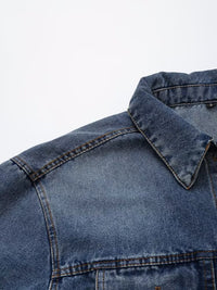 Autumn Women Denim Jacket Mid Waist Wide Leg Jeans Sets Women - Modestly Vogue 