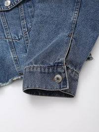 Autumn Women Denim Jacket Mid Waist Wide Leg Jeans Sets Women - Modestly Vogue 