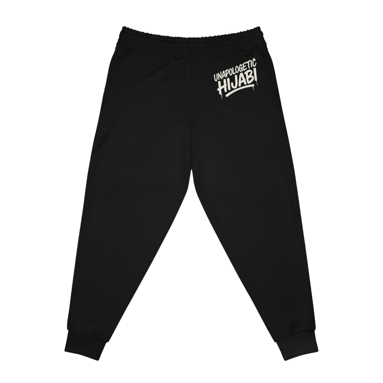 Athletic Joggers — Black Unapologetic Hijabi™ Graphic Streetwear Sweatpants