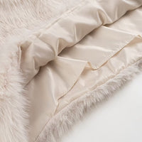 Winter Women round Neck Artificial Fur Effect Short Sweater Loose Top