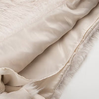 Winter Women round Neck Artificial Fur Effect Short Sweater Loose Top