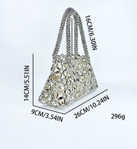 Handmade Pearl Woven Tote Bag – Hollowed Underarm Handbag