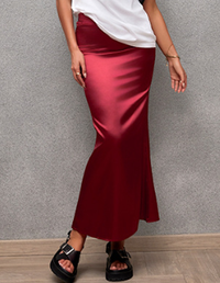 Satin Skirt for Women – Casual Spring Summer Style - Modestly Vogue 