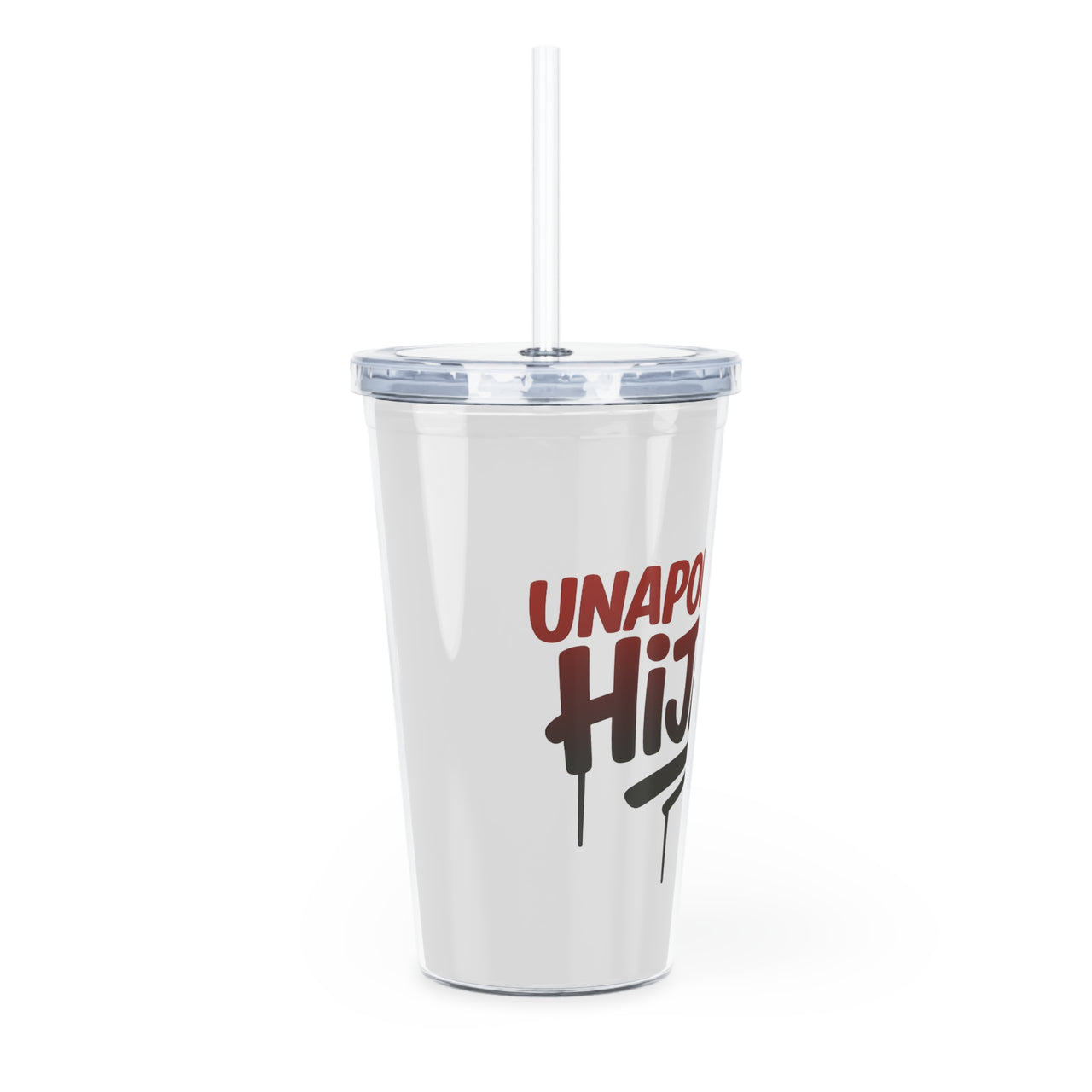 Limited Edition Unapologetic Hijabi Reusable Plastic Tumbler with Straw – Everyday Hydration