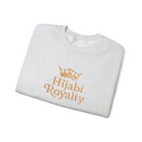 Hijabi Royalty™ Crewneck Sweatshirt — Gold Crown Graphic, Modest Fashion Gift